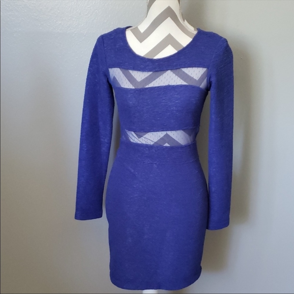 BCBG Long Sleeve Bodycon Dress